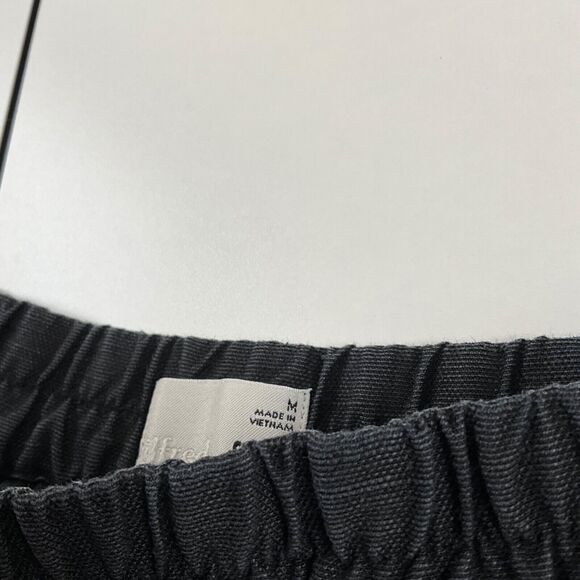 Aritzia Wilfred Free Blak Linen Blend Habitus Shorts Womens Sz M - Picture 4 of 10